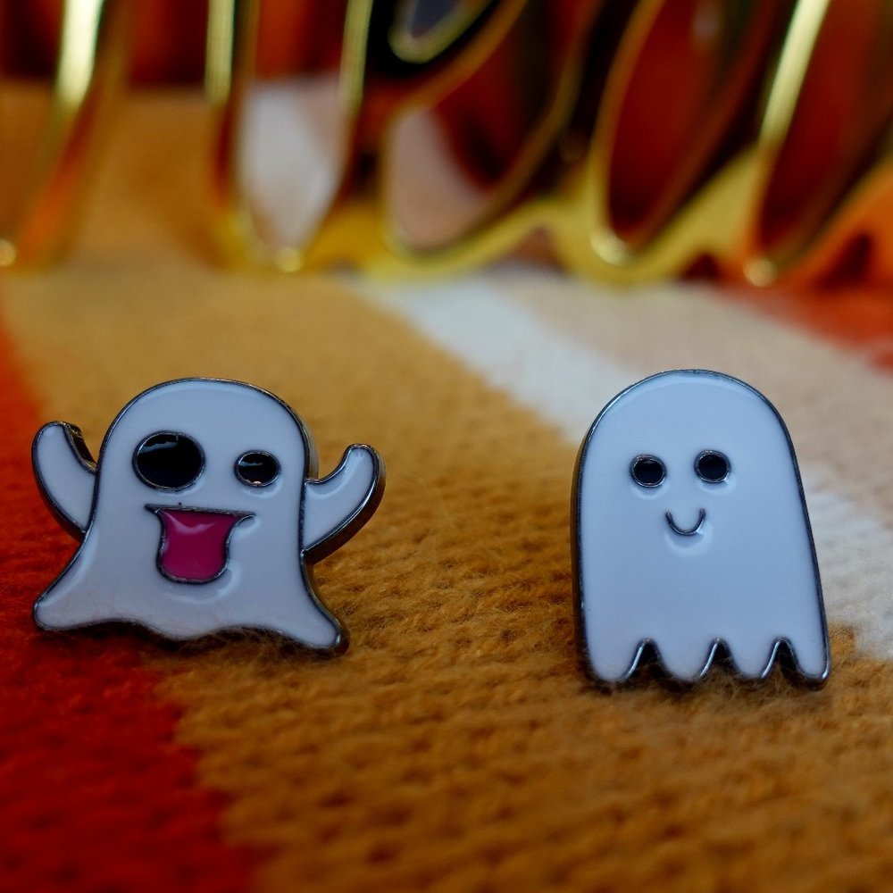 2pcs Halloween Ghost Pumpkin Brooch